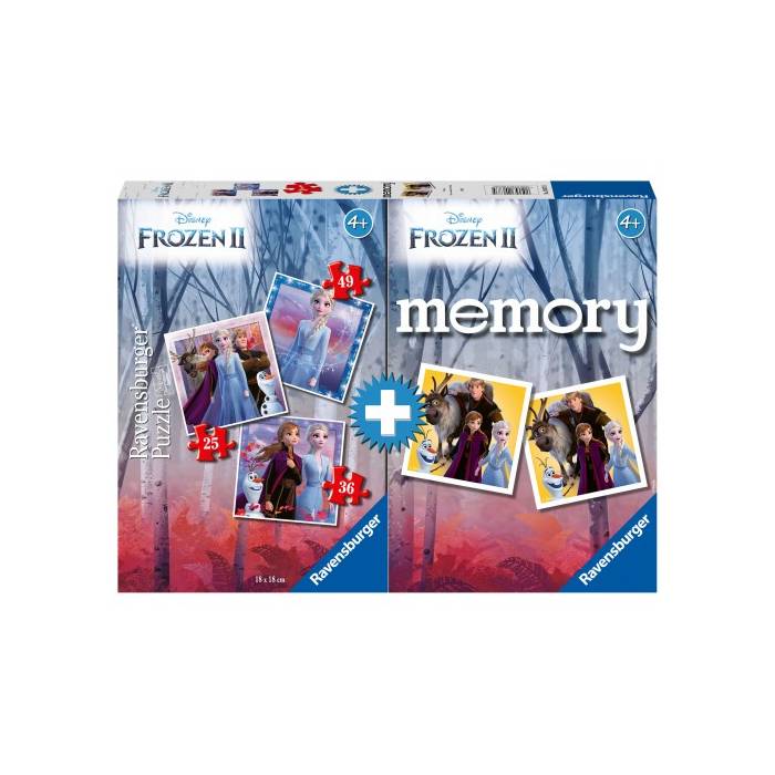 Ravensburger Memory + 3 Παζλ Ψυχρά Και Ανάποδα ΙΙ