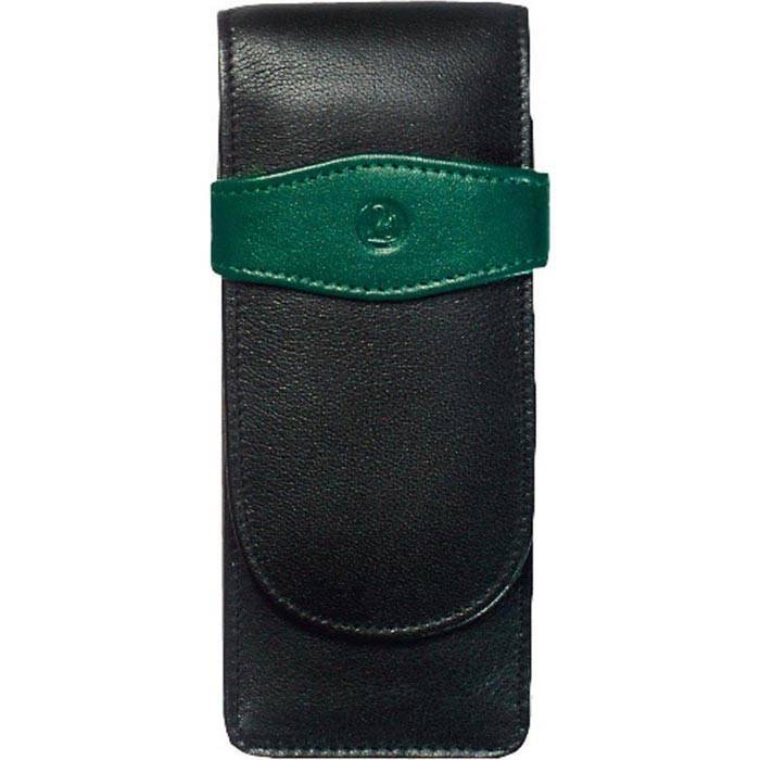 Pelikan Δερμάτινη Θήκη Από Nappa Για 3 Όργανα Γραφής Green Black 924092