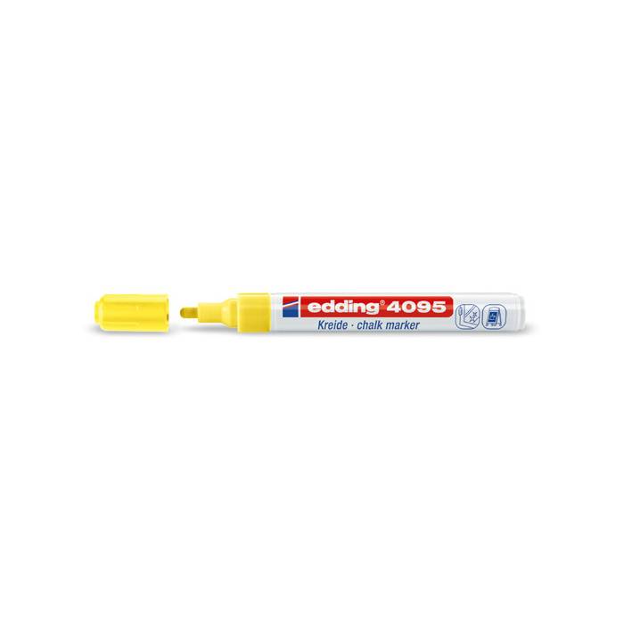 Edding 4095 Μαρκαδόρος Κιμωλίας Κίτρινο