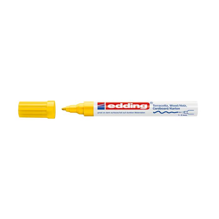 Edding 4040 Μαρκαδόρος Διακόσμησης Κίτρινο