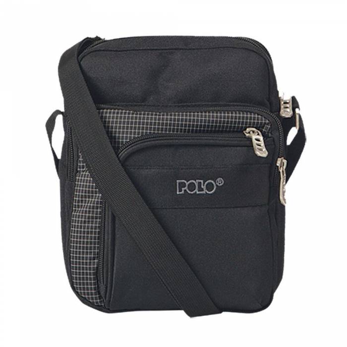 Polo Τσαντάκι Ώμου Strike Small Black Checked 9-07-007-2000