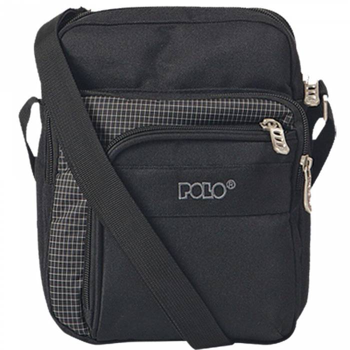 Polo Τσαντάκι Ώμου Strike Large Black Checked 9-07-008-2000