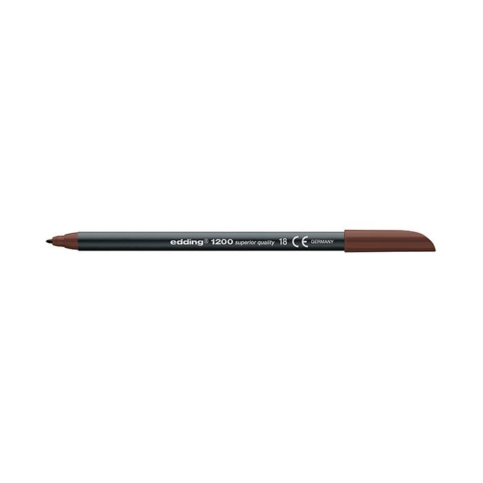 Edding 1200 Μαρκαδόρος Ινών Σκούρο Καφέ