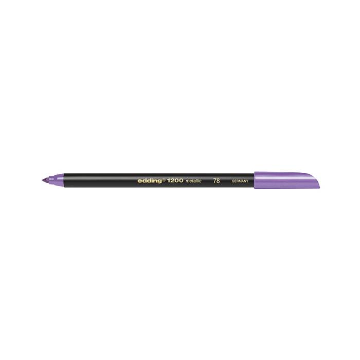 Edding 1200 Μαρκαδόρος Ινών Metallic Βιολέ