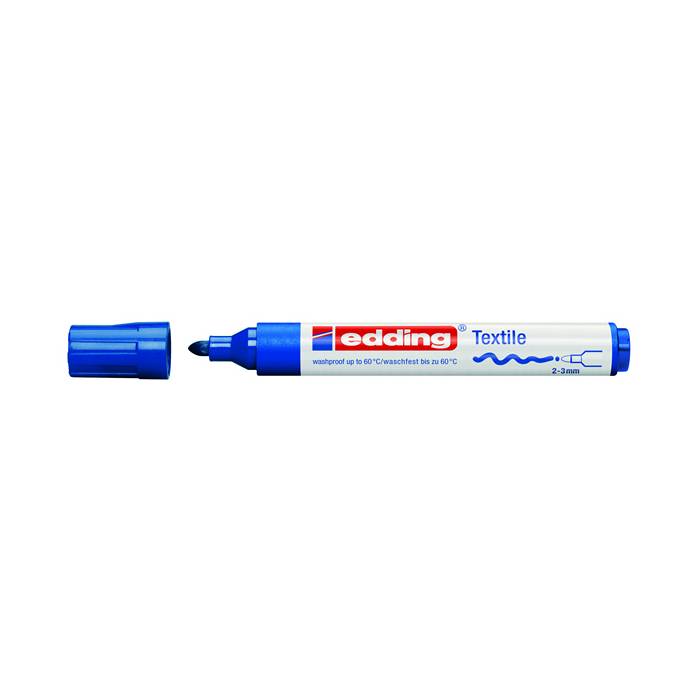 Edding 4500-3 Μαρκαδόρος Υφάσματος Μπλε