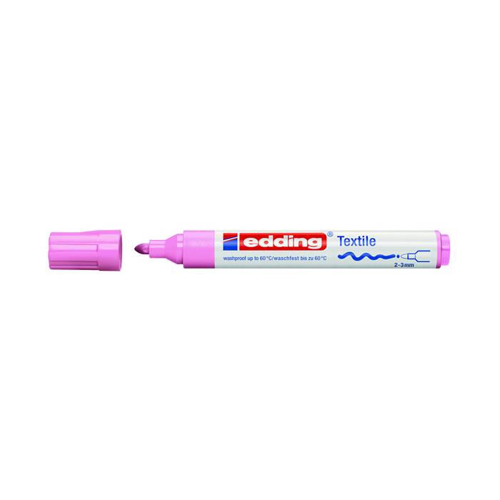 Edding 4500-9 Μαρκαδόρος Υφάσματος Ροζ