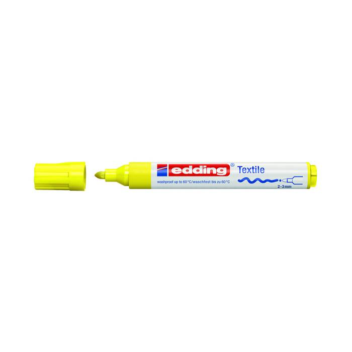 Edding 4500-65 Μαρκαδόρος Υφάσματος Φωσφοριζέ Κίτρινο