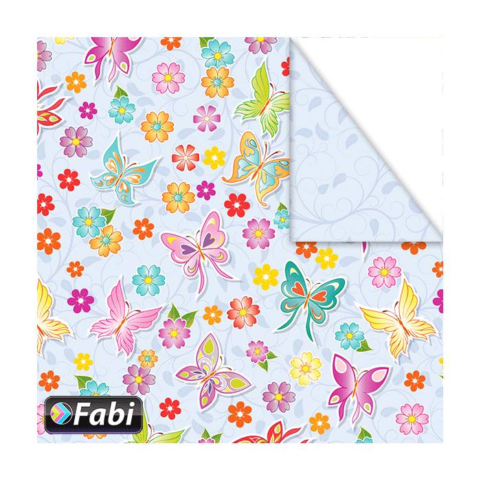 Fabi Χαρτόνι Σχεδίου Πεταλούδες Μπλε 50x70cm