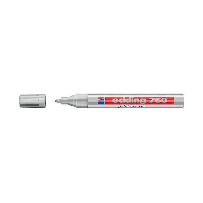 Edding 750 Μαρκαδόρος Λαδιού Paint Ασημί