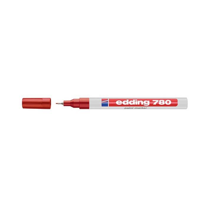 Edding 780 Μαρκαδόρος Λαδιού Paint Κόκκινο