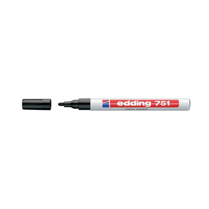 Edding 751 Μαρκαδόρος Λαδιού Paint Μαύρο