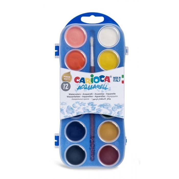 Carioca Acquarell Νερομπογιές 12 Τεμ.