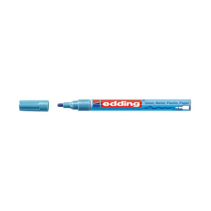Edding 751 Μαρκαδόρος Λαδιού Paint Γαλάζιο Μεταλλικό