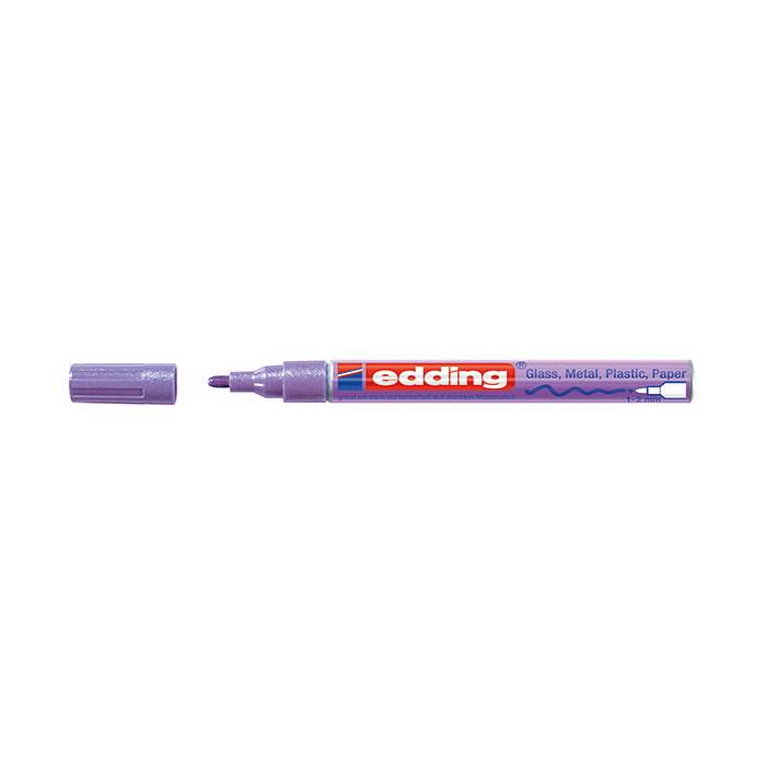 Edding 751 Μαρκαδόρος Λαδιού Paint Βιολέ Μεταλλικό