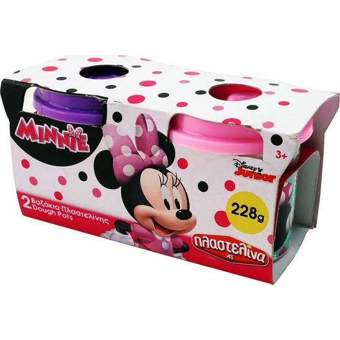 AS Company Minnie 2 Βαζάκια Πλαστελίνης 228gr