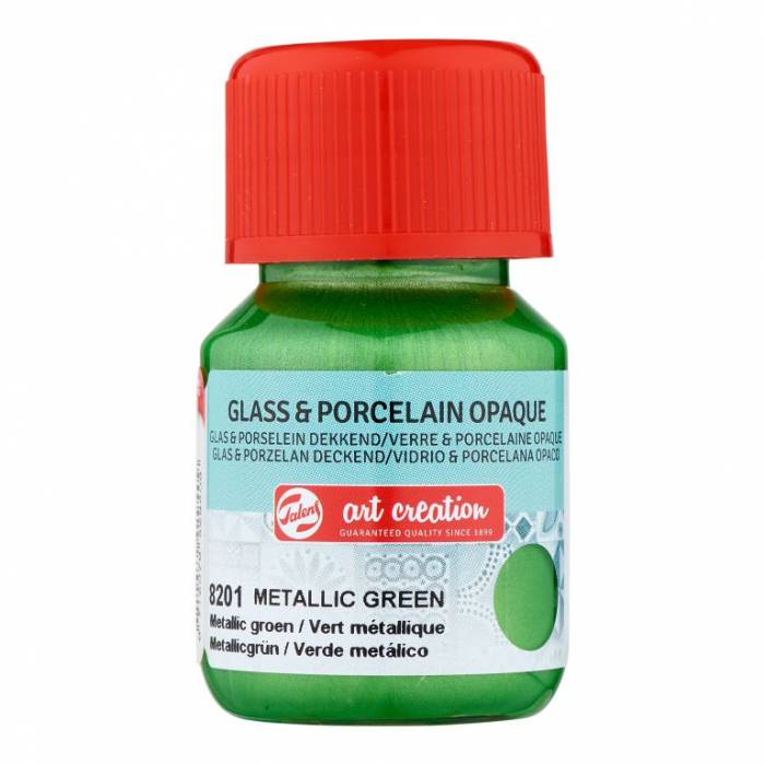 Royal Talens Glass And Porcelain Opaque Art Creation 8201 Metallic Green 30ml