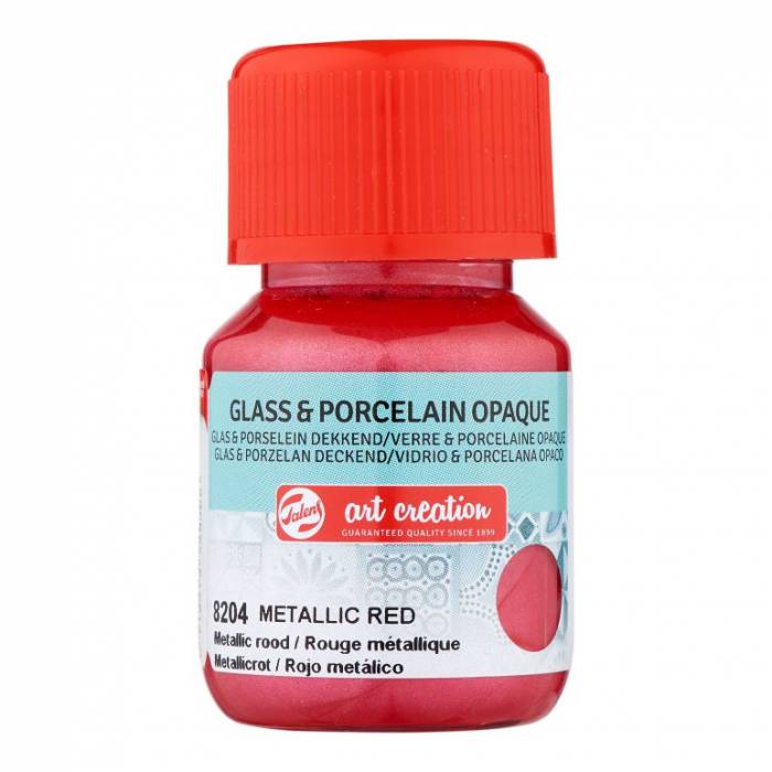 Royal Talens Glass And Porcelain Opaque Art Creation 8204 Metallic Red 30ml