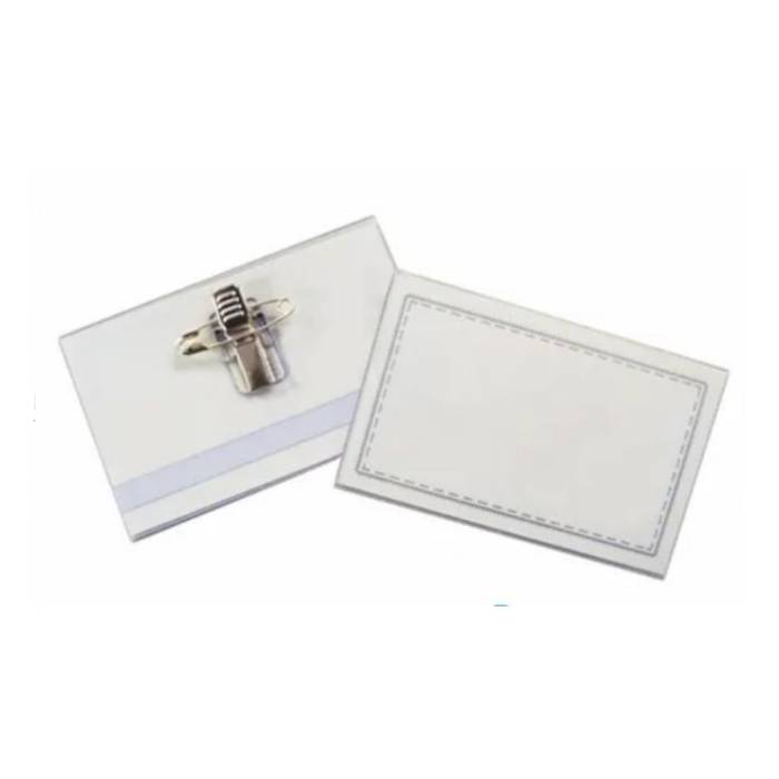 Ετικέτα Ονόματος - Κονκάρδα Σεμιναρίων Με Κλιπ 5,6 x 9 cm