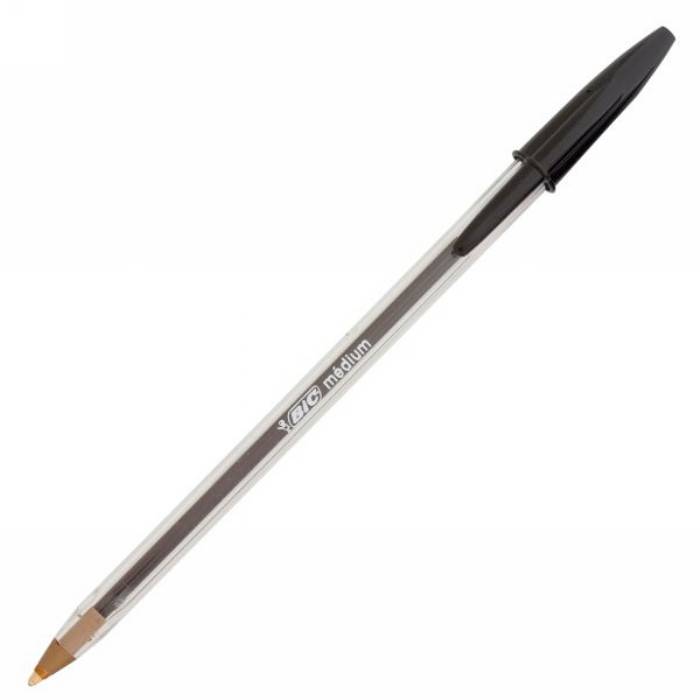 BIC Στυλό Διαρκείας Cristal Medium Μαύρο 1,0mm