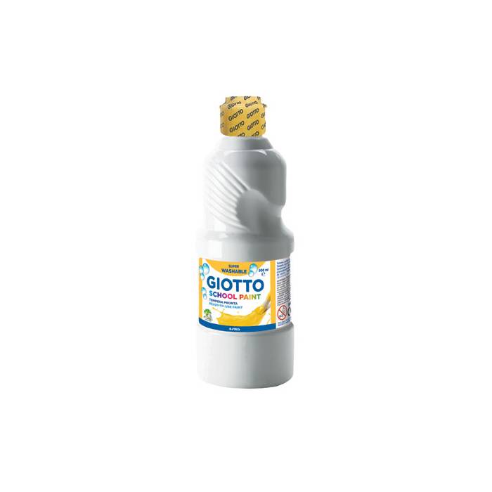 Giotto Τέμπερα Δοχείο School Paint Λευκό 500 ml