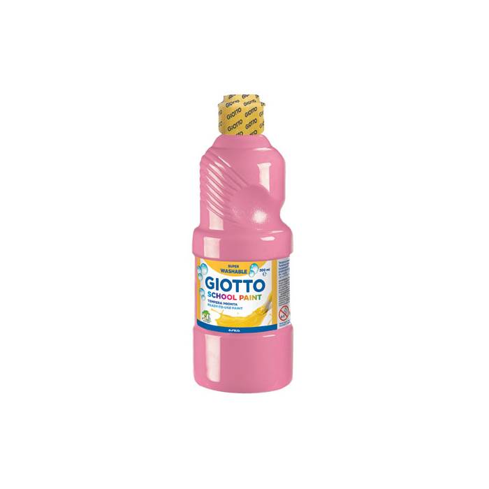Giotto Τέμπερα Δοχείο School Paint Ροζ 500 ml