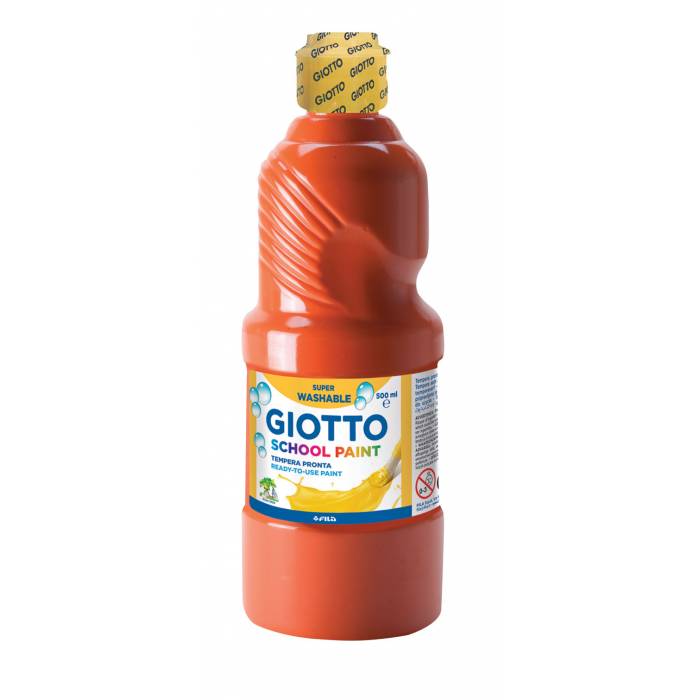 Giotto Τέμπερα Δοχείο School Paint Κόκκινο 500 ml