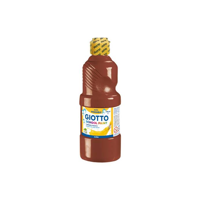 Giotto Τέμπερα Δοχείο School Paint Καφέ 500 ml