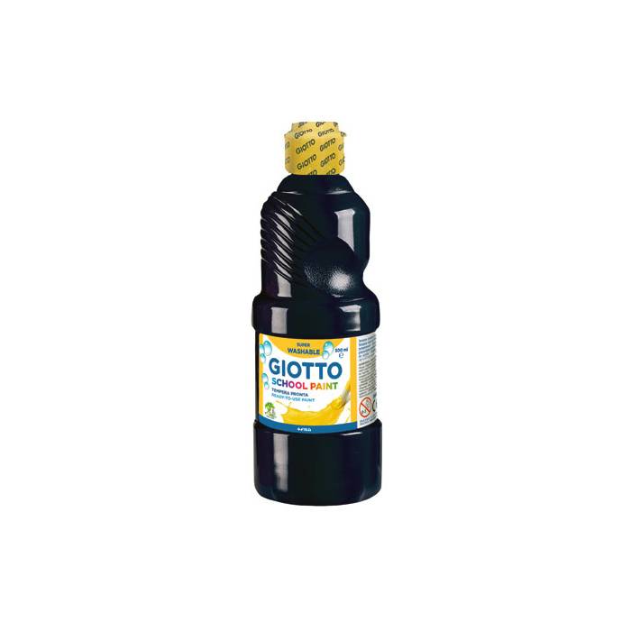 Giotto Τέμπερα Δοχείο School Paint Μαύρο 500 ml