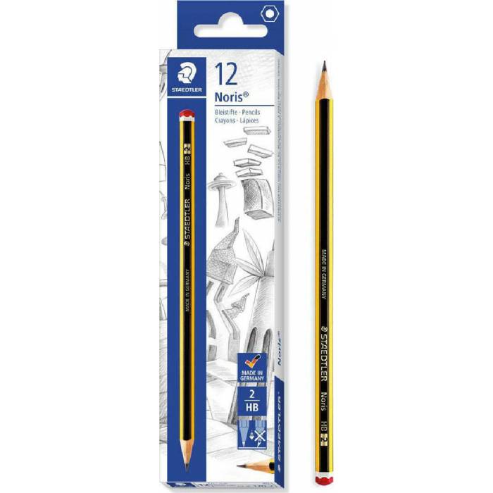 Staedtler Μολύβια Ξύλινα HB Noris 120-2 Σετ 12 Τεμ.