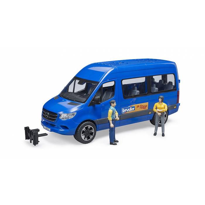 Bruder Φορτηγάκι Mercedes Benz Sprinter Επιβατικό Με Οδηγό Και Επιβάτη