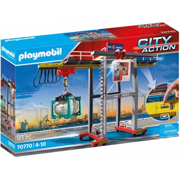Playmobil 70770 Γερανογέφυρα Φορτοεκφόρτωσης Container