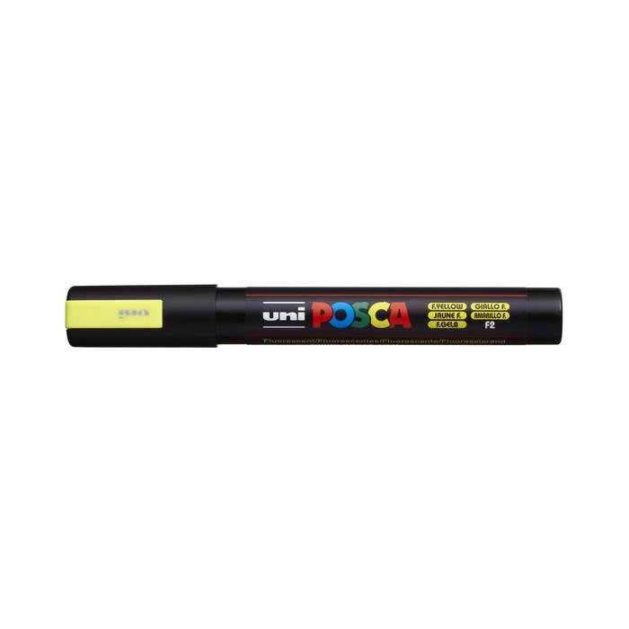 Uni Μαρκαδόρος Ζωγραφικής Posca PC-5M F2 Fluo Yellow