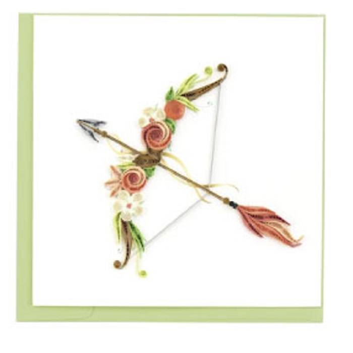 Origamo Ευχετήρια Κάρτα Quilling Τόξο 16.2x16.5cm Filigrana