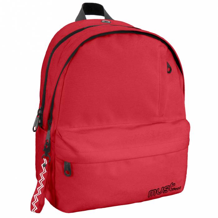 Must Σακίδιο Πλάτης Monochrome Backpack RPET Κόκκινο 3 Θήκες