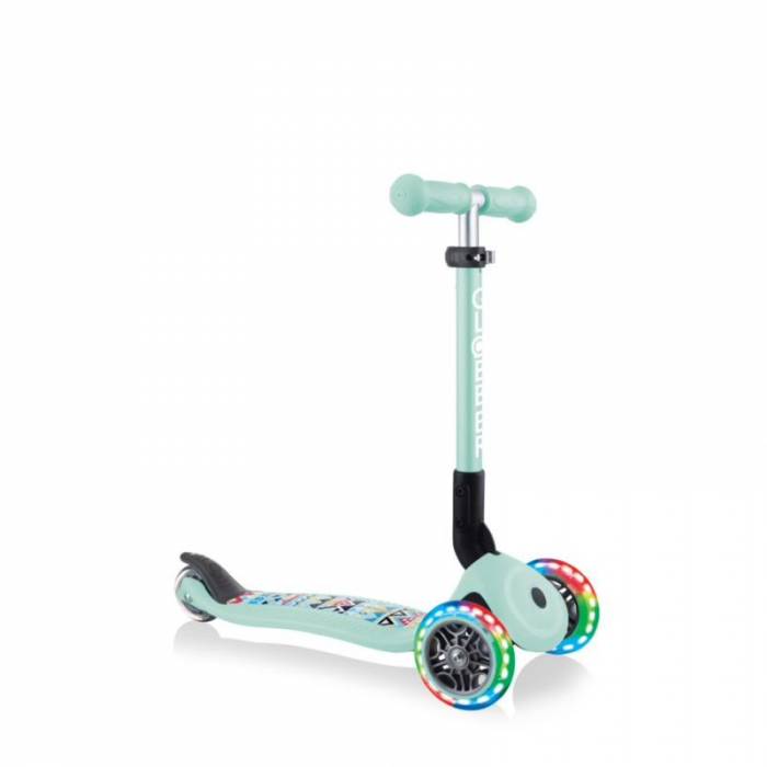 Globber Πατίνι Τρίτροχο Junior Foldable Fantasy Lights Tribal Mint