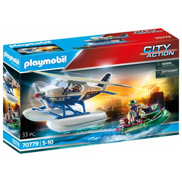 Playmobil 70779 Καταδίωξη Λαθρέμπορου Από Αστυνομικό Υδροπλάνο