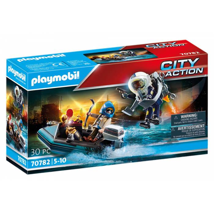 Playmobil 70782 Σύλληψη Ληστή Έργων Τέχνης Από Αστυνομικό Jetpack