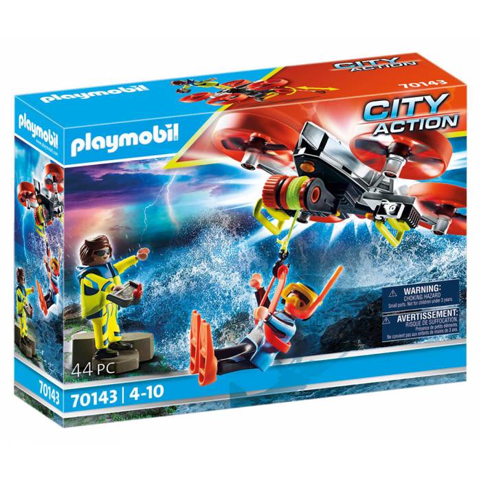 Playmobil 70143 Επιχείρηση Διάσωσης Δύτη Με Drone