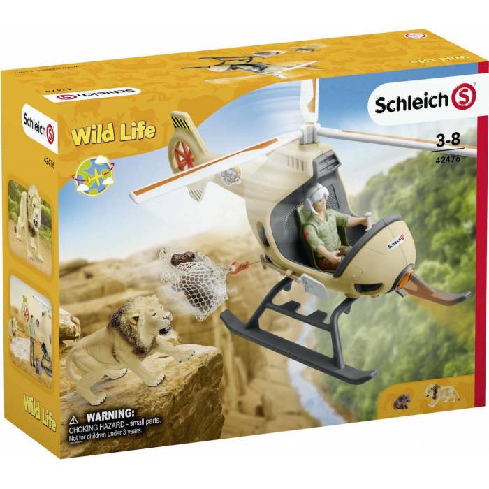 Schleich Σετ Παιχνιδιού Ελικόπτερο Διάσωσης Ζώων