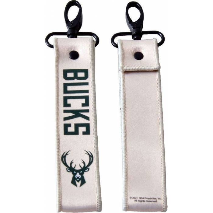 BMU Μπρελόκ Lanyard NBA Milwaukee Bucks Cream