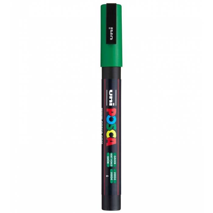 Uni Μαρκαδόρος Ζωγραφικής Posca PC-3M 6 Green