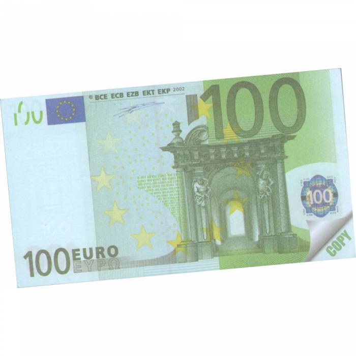 Unipap Μπλοκ Σημειώσεων Χαρτονομισμάτων Money Notes 100€ Καρρέ 4-24-66