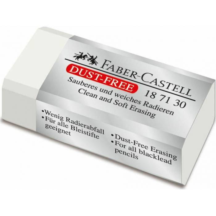Faber Castell Γόμα Dust Free Vinyl Μικρή Λευκή 187130