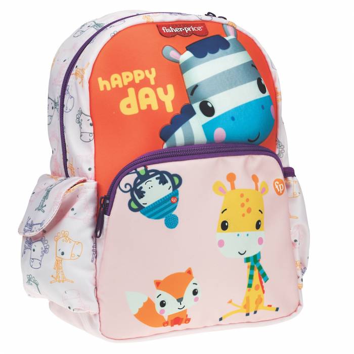 GIM Τσάντα Πλάτης Νηπίου Fisher Price Zebra 349-43053