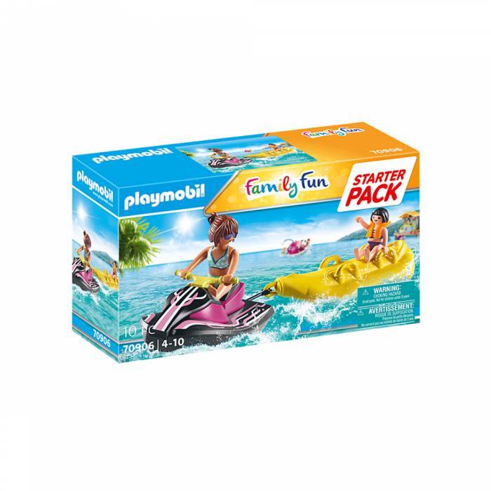 Playmobil Family Fun 70906 Starter Pack Aqua Scooter Και Φουσκωτή Μπανάνα