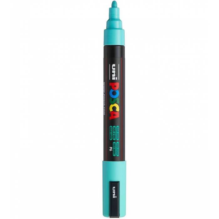 Uni Μαρκαδόρος Ζωγραφικής Posca PC-5M P6 Aqua Green