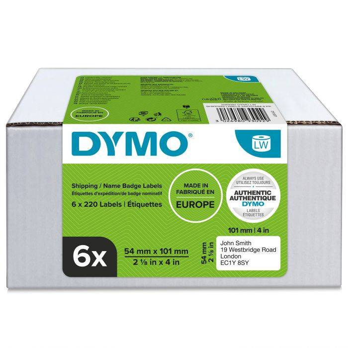 Dymo Ετικέτες 2093092 LW Shipping Name Badge Label 101x54mm 6 Rolls
