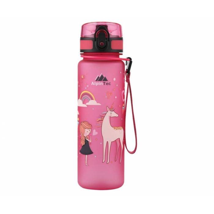 AlpinTec Πλαστικό Παγούρι Princess Ροζ 500ml