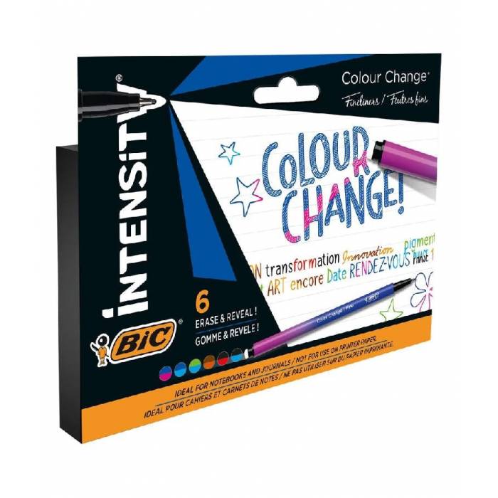 BIC Μαρκαδόροι Ζωγραφικής Intensity Colour Change 6 Τεμ.
