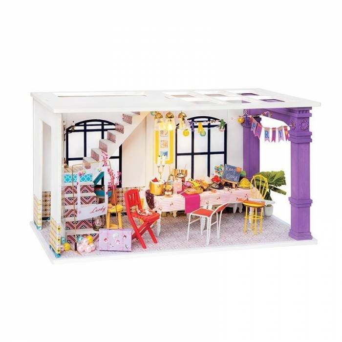 Robotime Ξύλινο Puzzle 3D Party Time DIY Dollhouse DGF03
